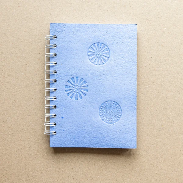 Dombornyomott textúrás spirál füzet