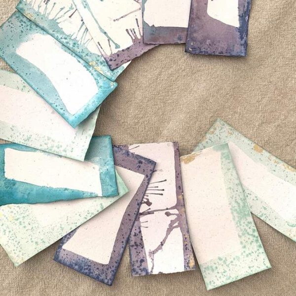 Esküvői ültetőkártya - folyékony festés