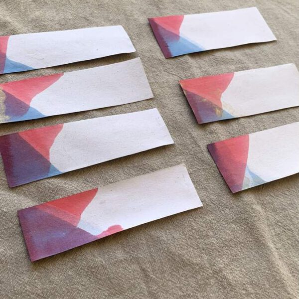 Alternative view of Esküvői ültetőkártya – hullámos merítés