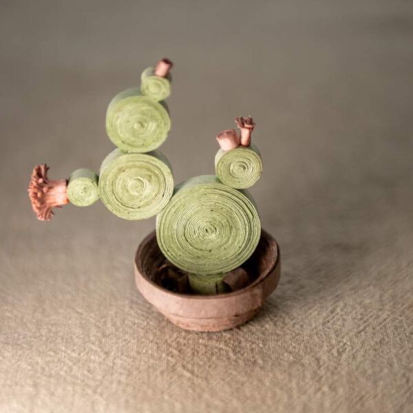 Papírdekoráció – Kaktusz