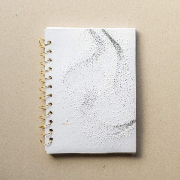 Lyukasztott textúrás spirál füzet